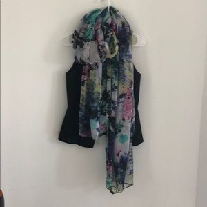 Silk  floral scarf